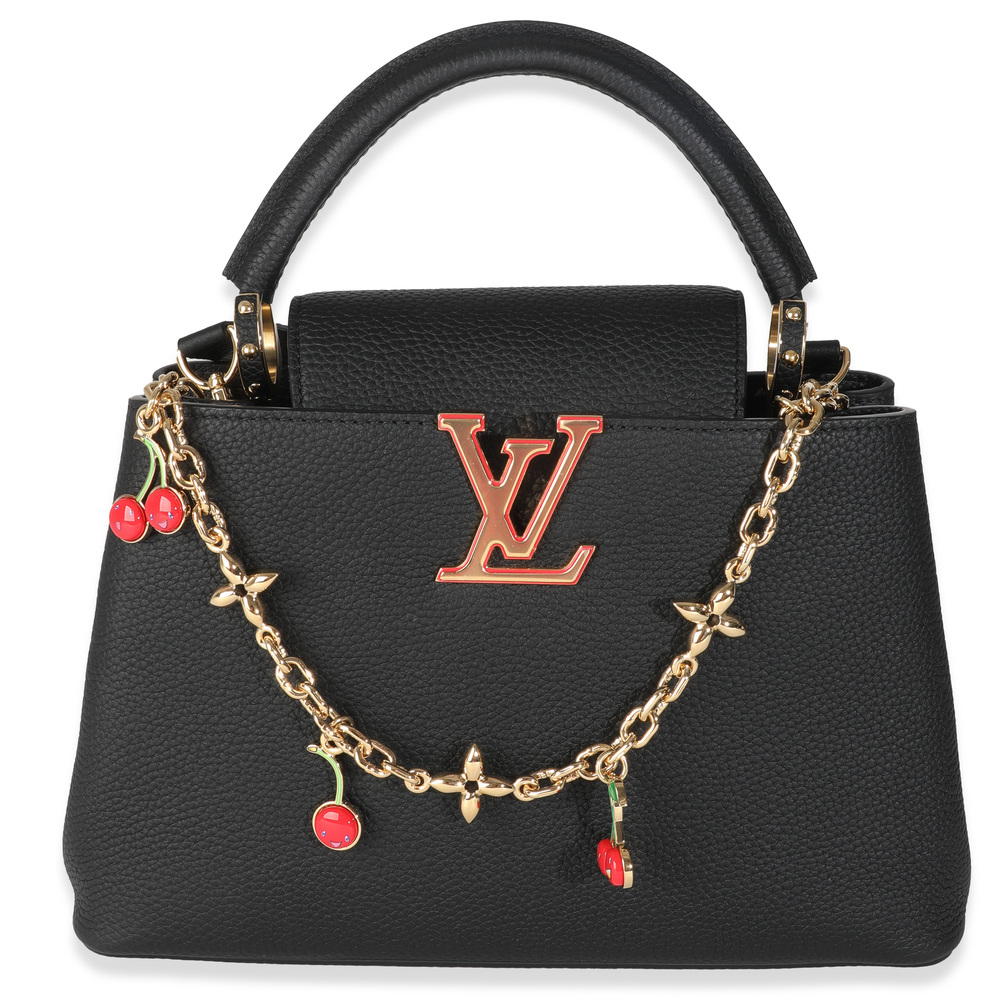 Louis Vuitton x TM Black Taurillon Capucines MM